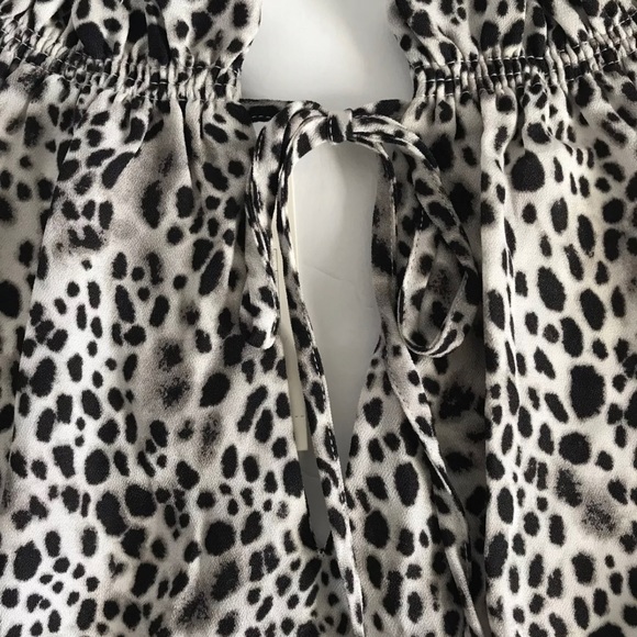 Womans blouse top Leopard animal print size XXL Bishop long sleeve Light weight - Picture 5 of 8